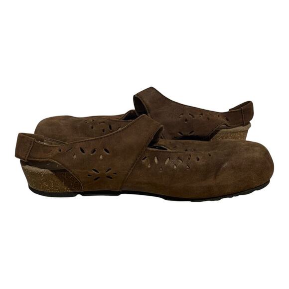 Aetrex SC914W Brown Suede Mary Jane Comfort Shoes Women's Size 9,5 Orthotic - Picture 9 of 10
